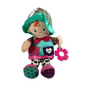 Tomy Lamaze Stuffed Plush 14" Lovie Girl Doll Crinkle Rattle Developmental Toy
